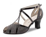 Werner Kern Tanzschuhe Ginny comfort 6,0 Brokat schwarz-silber