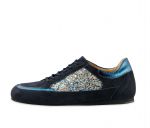 Werner Kern Tanzschuhe Carol Sneaker, blau brokat weiss