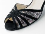 Werner Kern Tanzschuhe Elli 5,5  Brokat-multicolor, schwarz 