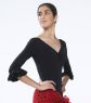 Body f?r Flamenco Art. IM3469 schwarz/rot XXL